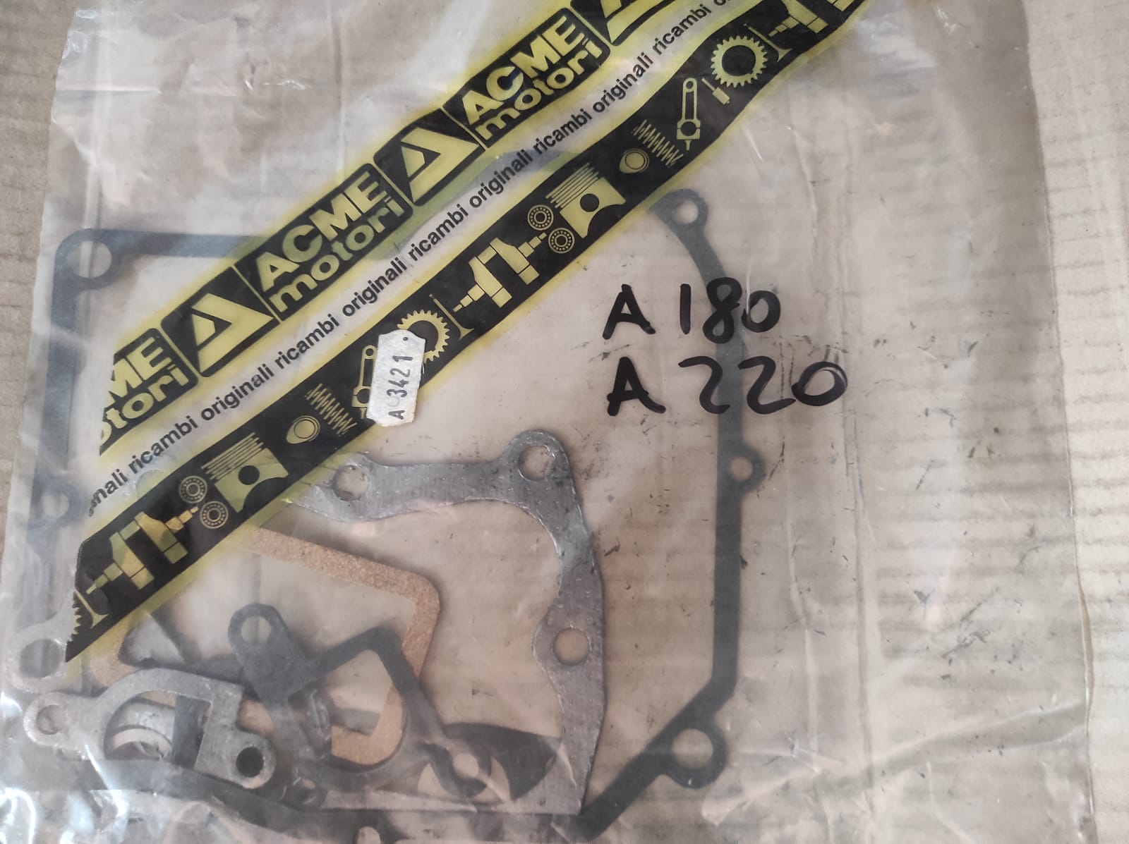 SERIE GUARNIZIONI MOTORE ACME A 180 A 220